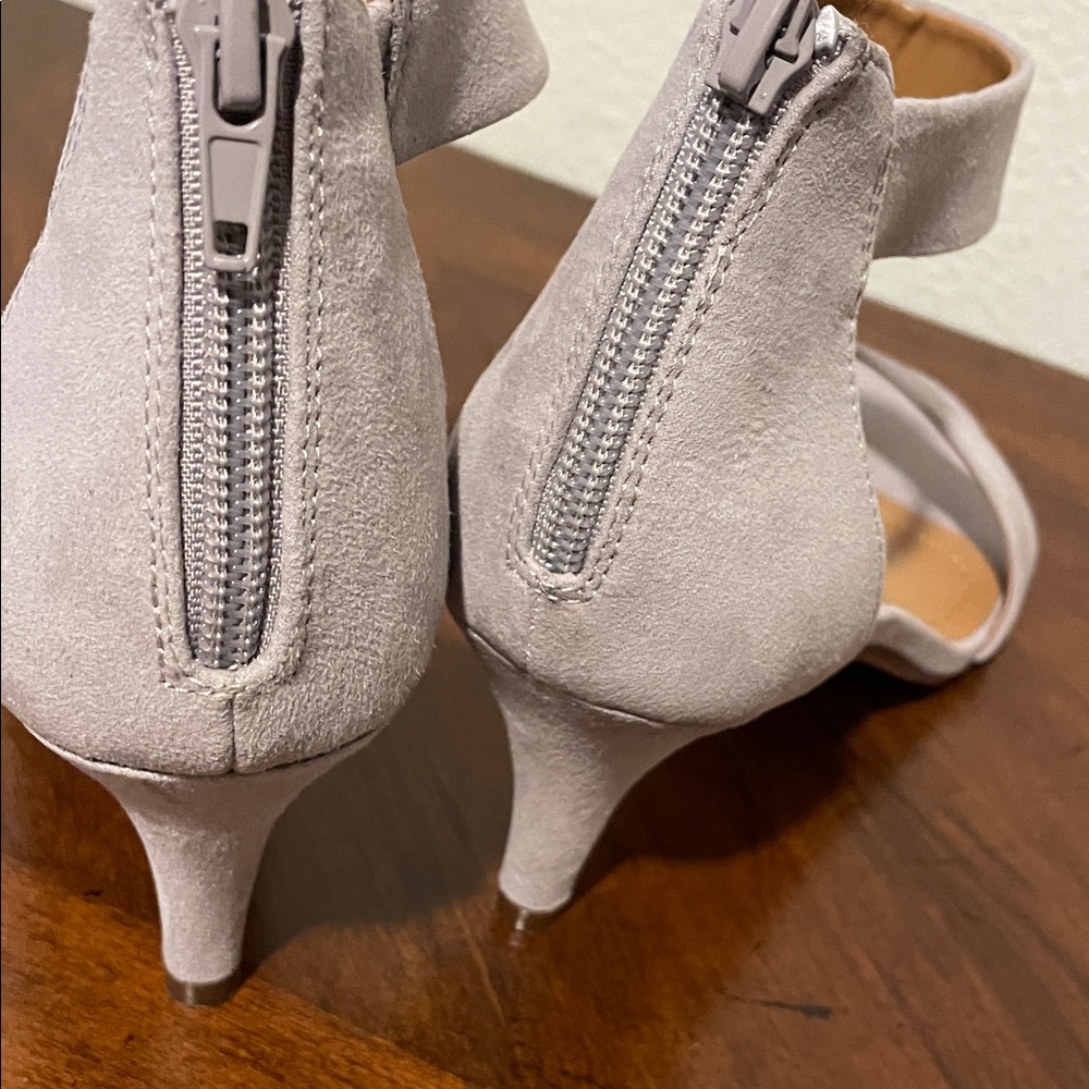 Style & Co. Cream Open-Toe Heels - Picture 6 of 7